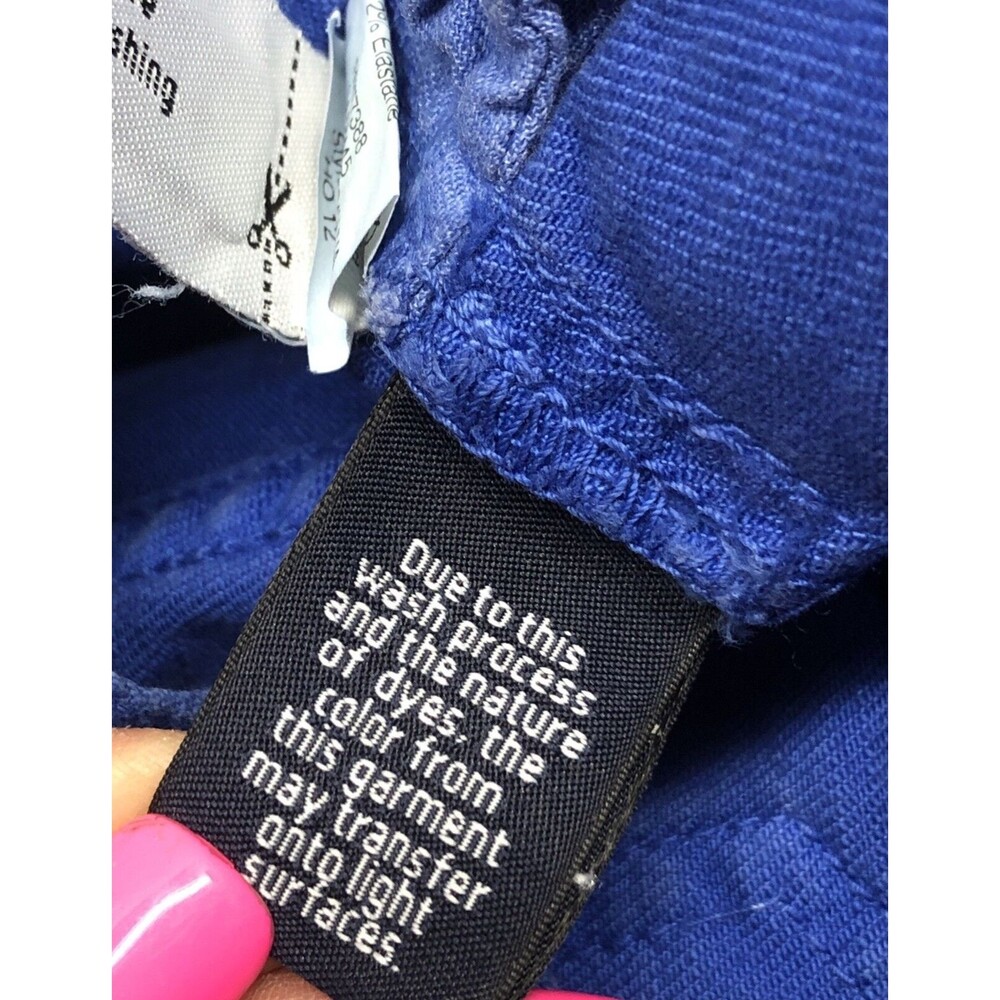 J. Crew Womens Jeans Size 26 RegularMatchstick Stretch Cobalt Blue Low Rise - Picture 11 of 12